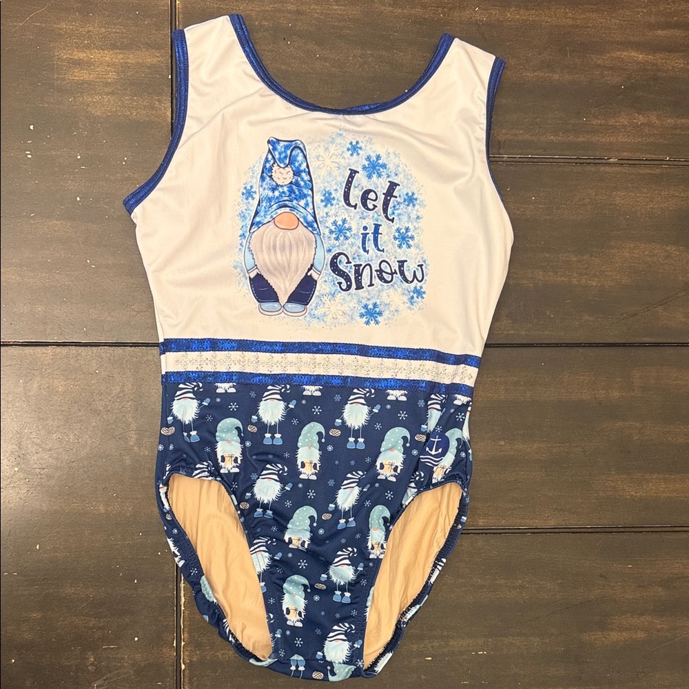 Anchor Activewear Let It Snow Gnomes Gymnastics Leotard